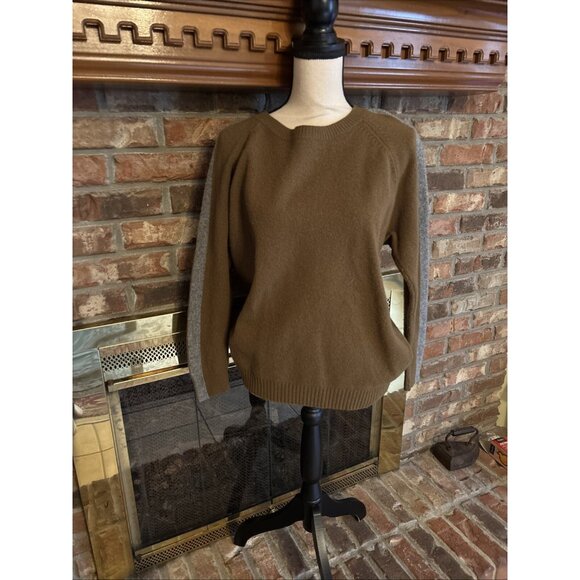 Madewell Green & Gray Sweater Zips In Back Size Small Wool - Picture 1 of 7